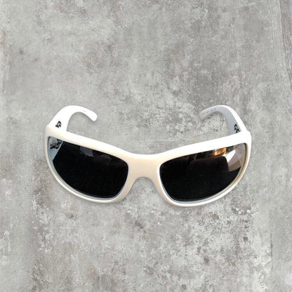 Chanel Sunglasses Oversized CC logo with White Frame - Known Source