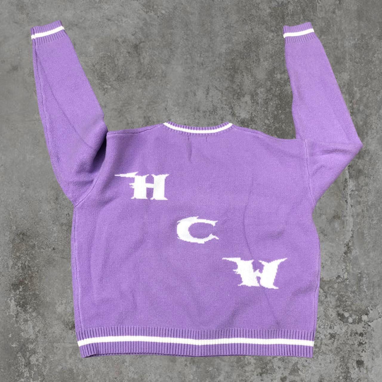 Heaven Can Wait Graphic Knit V-neck Sweatshirt - Known Source