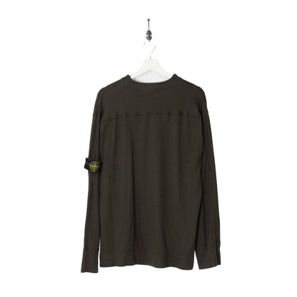 Stone Island S/S 2000 Green Ribbed Sweatshirt - Known Source