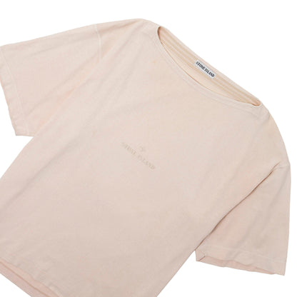 Stone Island Pink Spellout Tee - Known Source