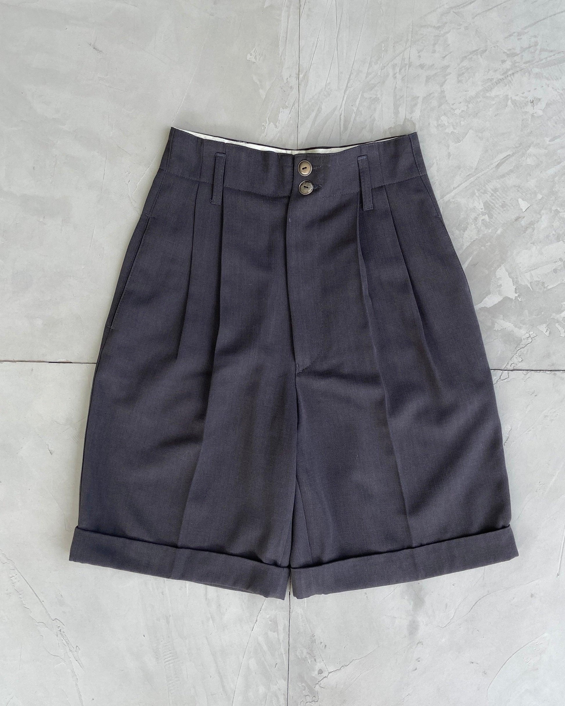 JUNIOR GAULTIER PLEATED BERMUDA SHORTS - M - Known Source