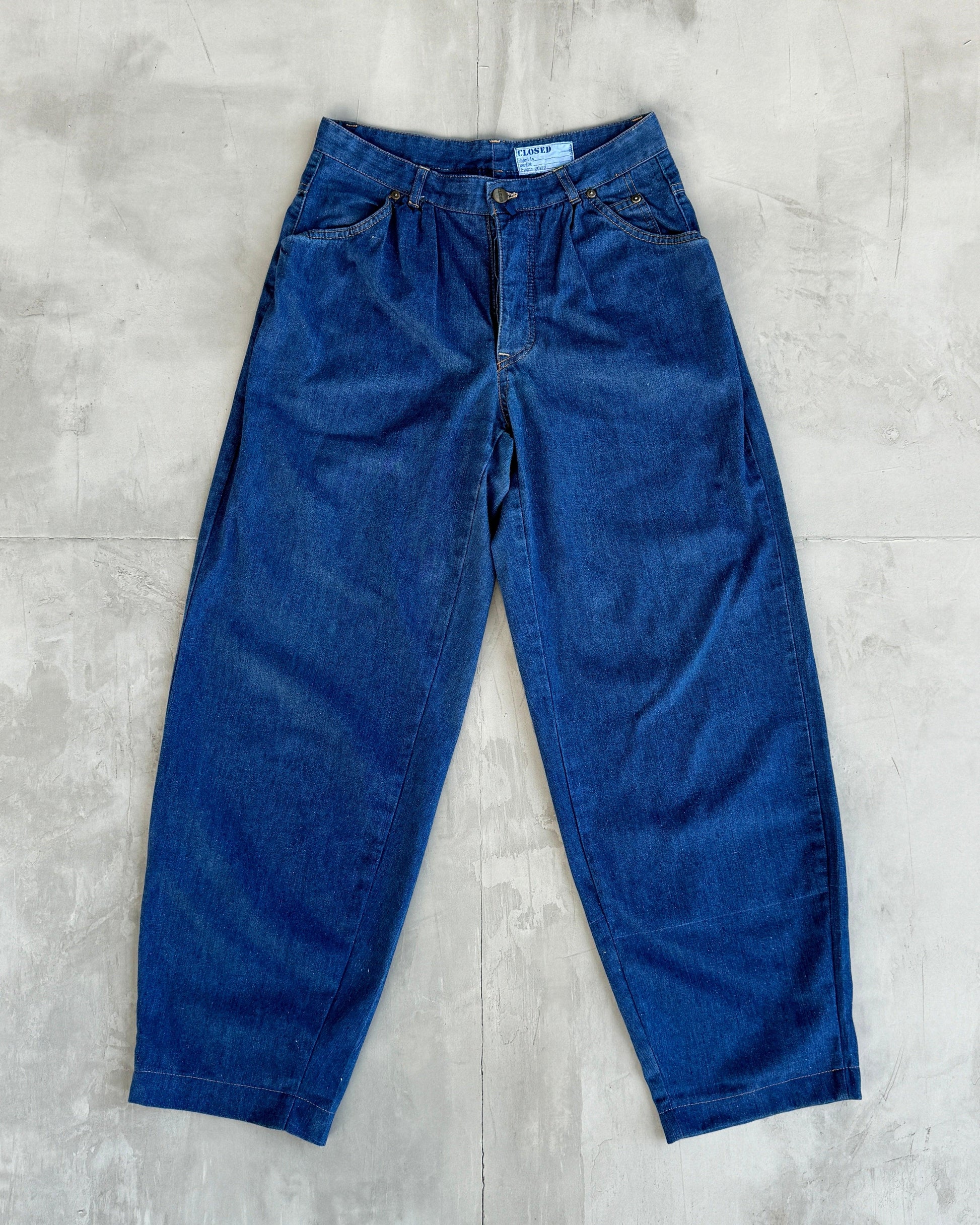 MARITHE FRANCOIS GIRBAUD 'CLOSED' 80'S DENIM BALLOON JEANS - W30" - Known Source