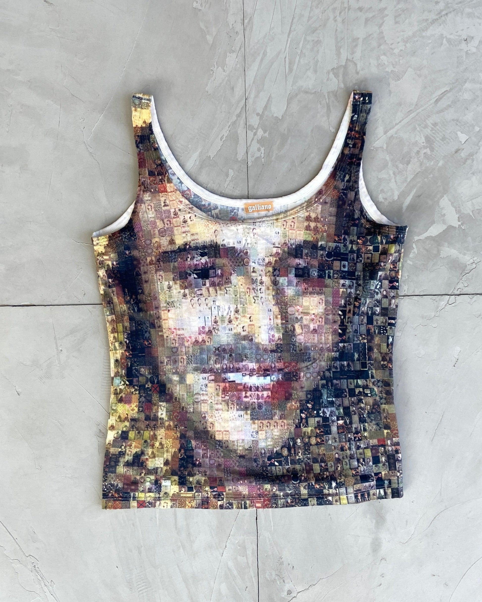 JOHN GALLIANO 'FACES' TANK TOP - M - Known Source