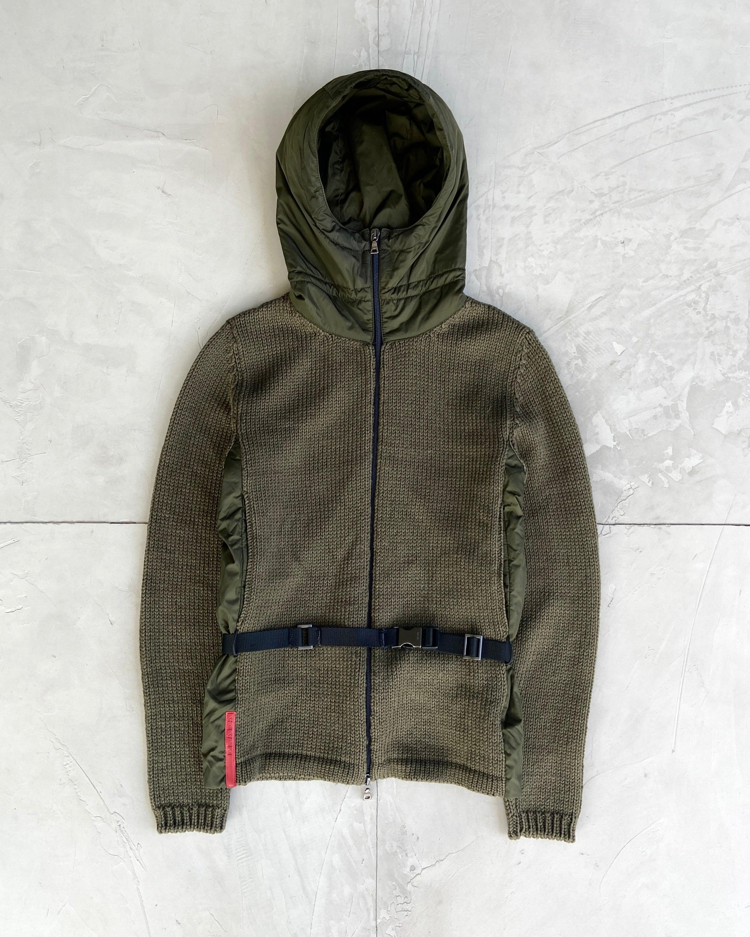 PRADA SPORT FW99 KNIT & NYLON HOODED JACKET – Known Source