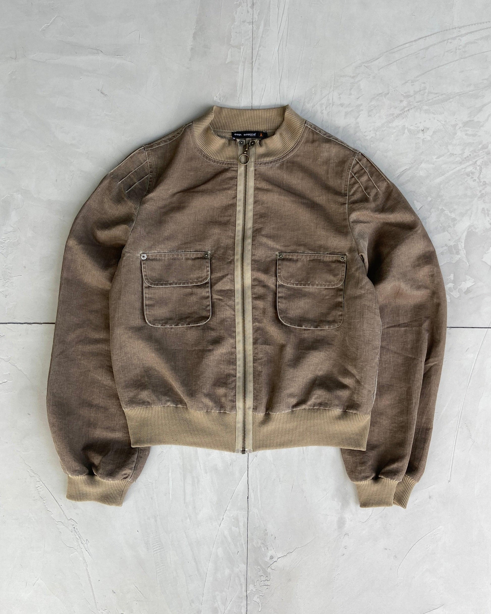 COP COPINE KHAKI BOMBER JACKET - M - Known Source