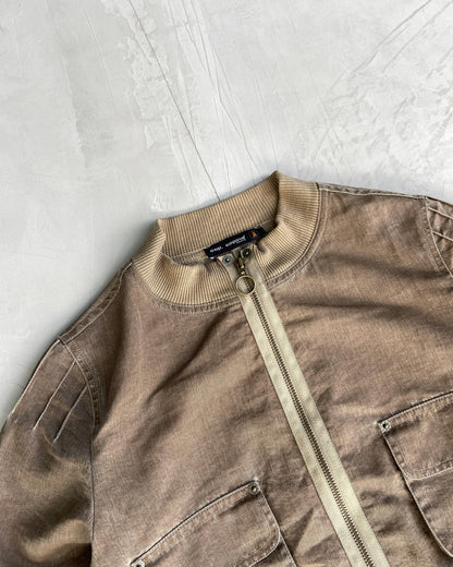 COP COPINE KHAKI BOMBER JACKET - M - Known Source