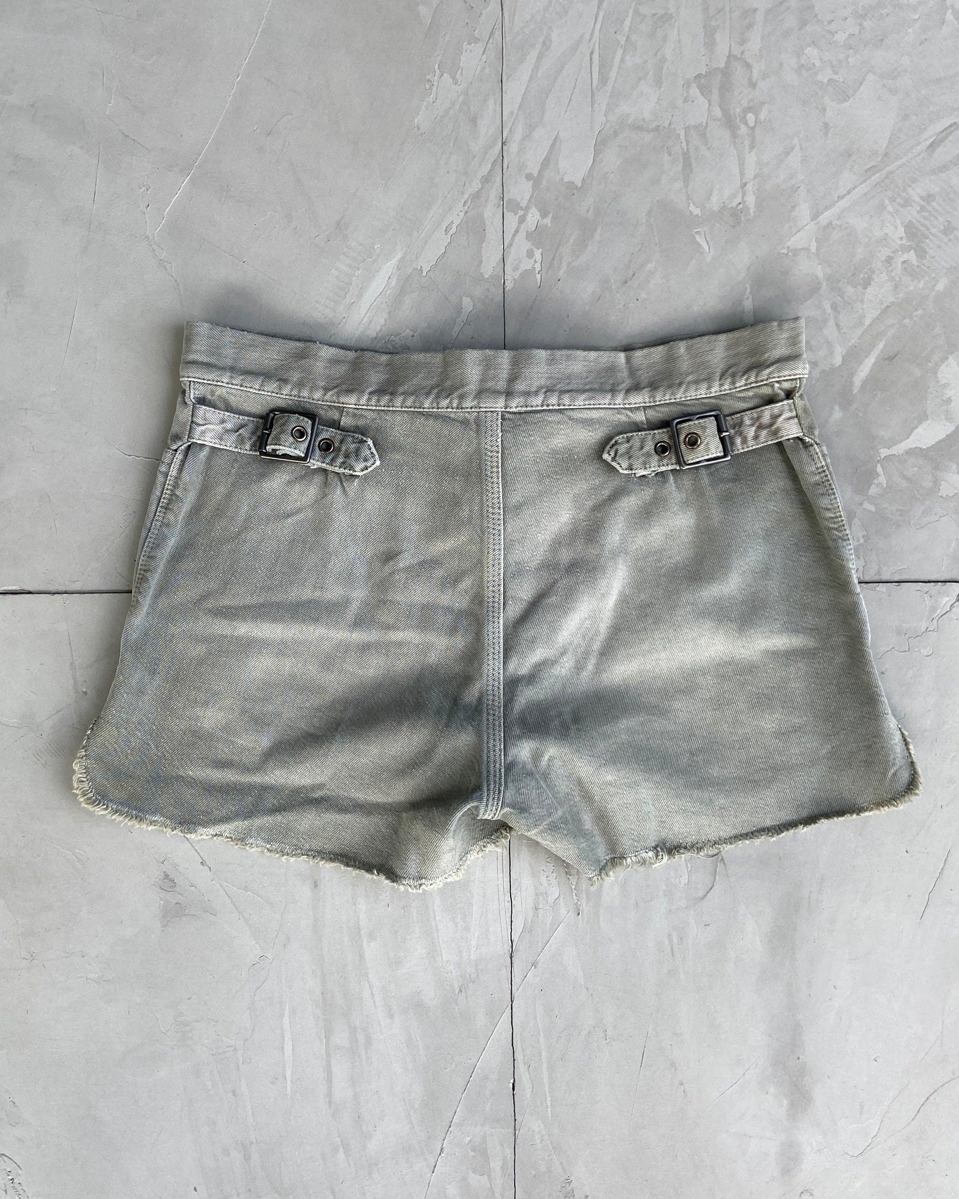 DIESEL 2000'S LACE UP MINI SHORTS - S - Known Source