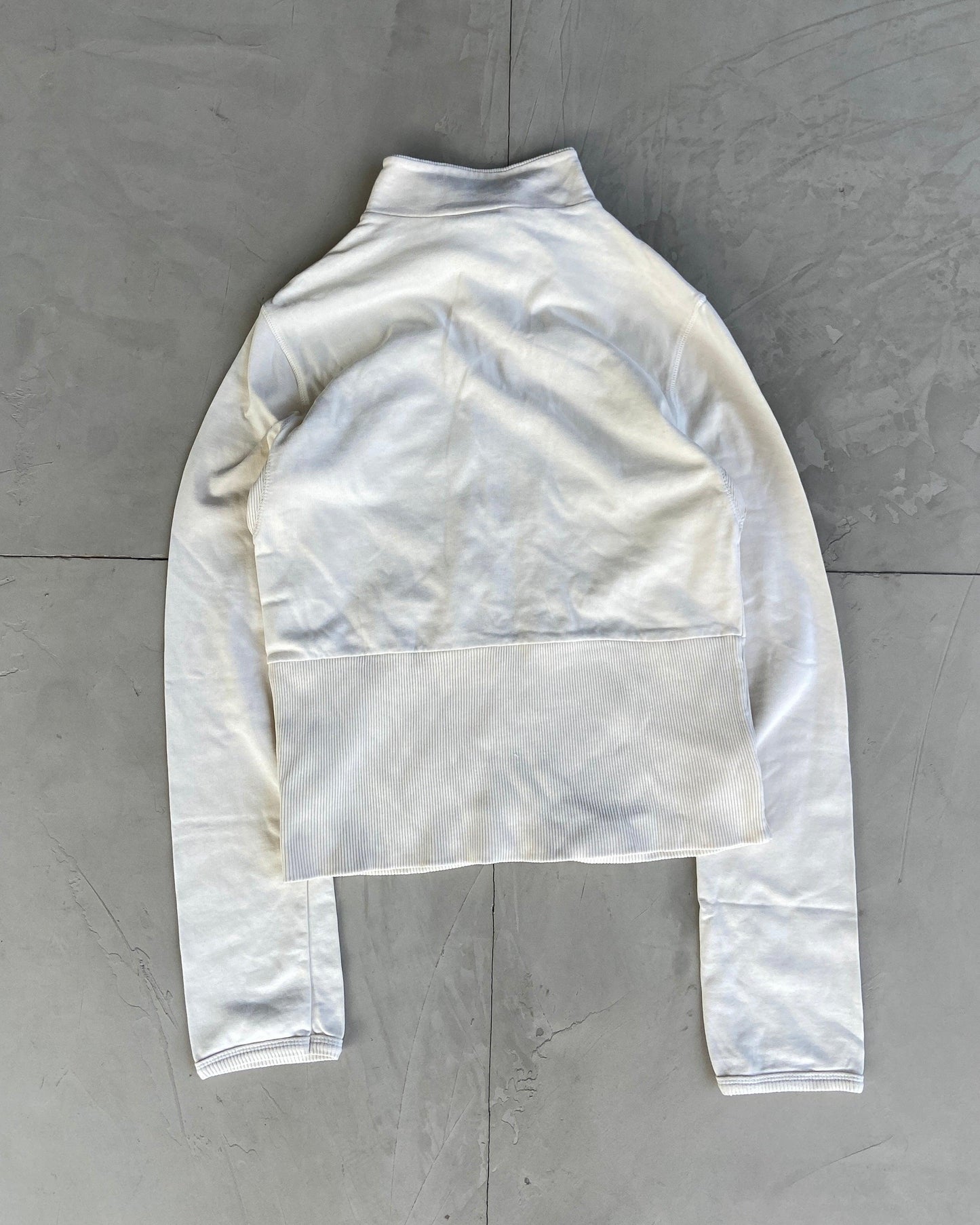 DIESEL WHITE LOGO ZIP UP SWEATSHIRT - M/L - Known Source