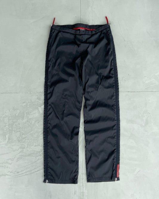 PRADA SPORT 2000'S NYLON ZIPPER TROUSERS - W32" - Known Source