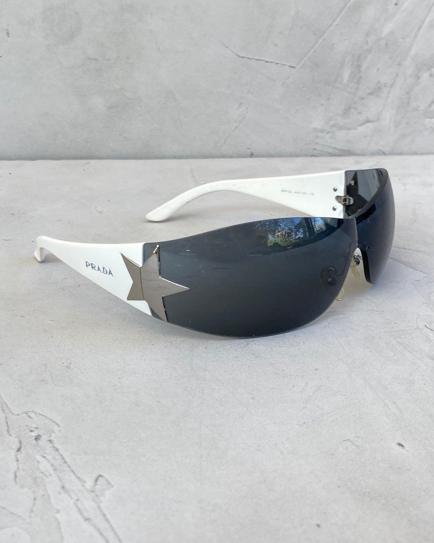 PRADA 2000'S WRAP AROUND STAR SUNGLASSES - Known Source