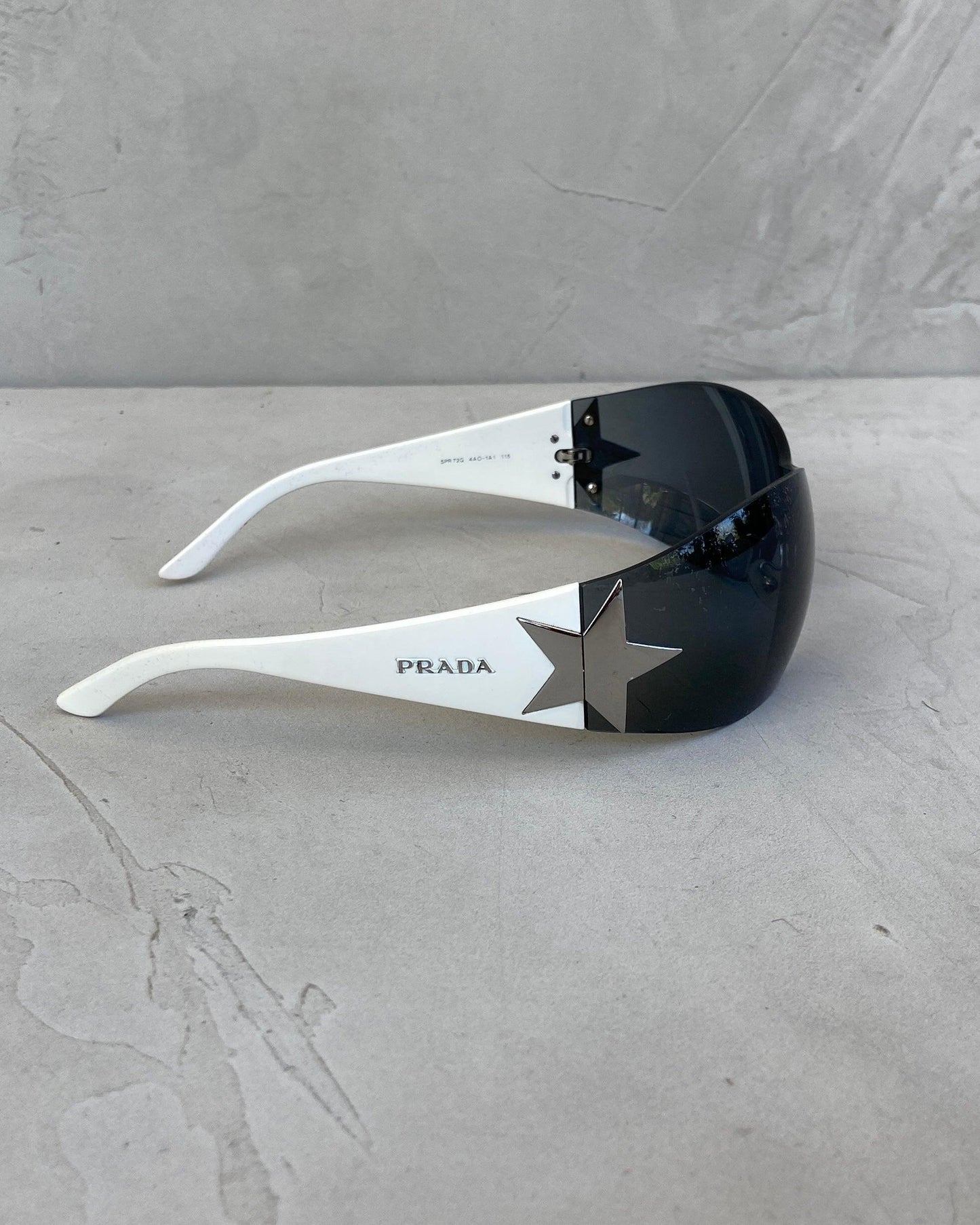 PRADA 2000'S WRAP AROUND STAR SUNGLASSES - Known Source