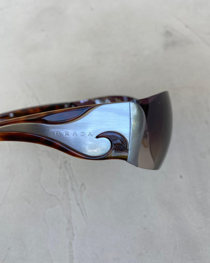 PRADA FW04 CHROME SWIRL SUNGLASSES - Known Source