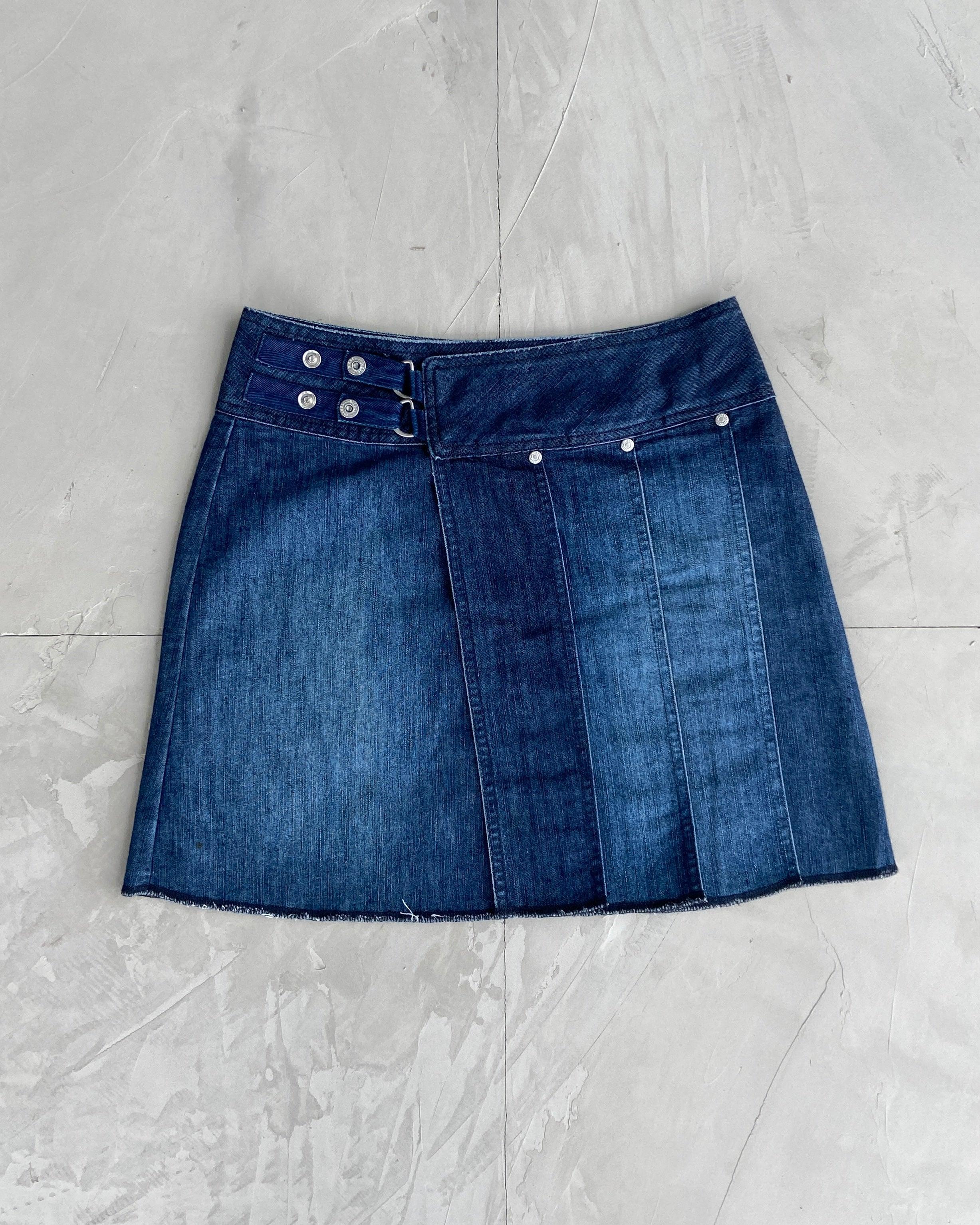 Pleated denim skirt xs hotsell