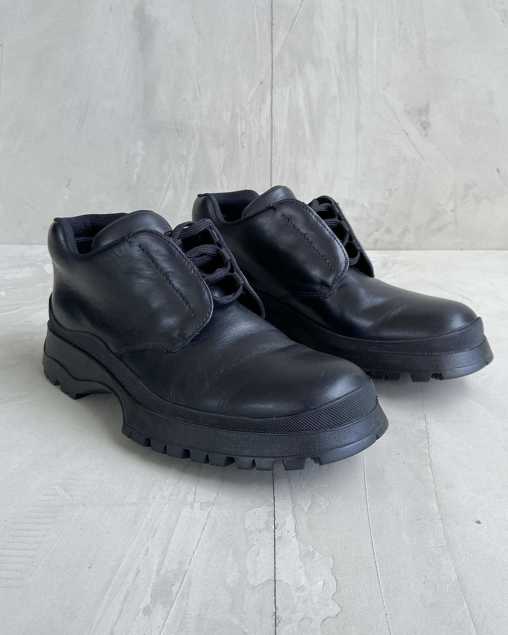 PRADA SPORT FW03 VIBRAM SOLE LEATHER SHOES - UK 7.5 we - Known Source