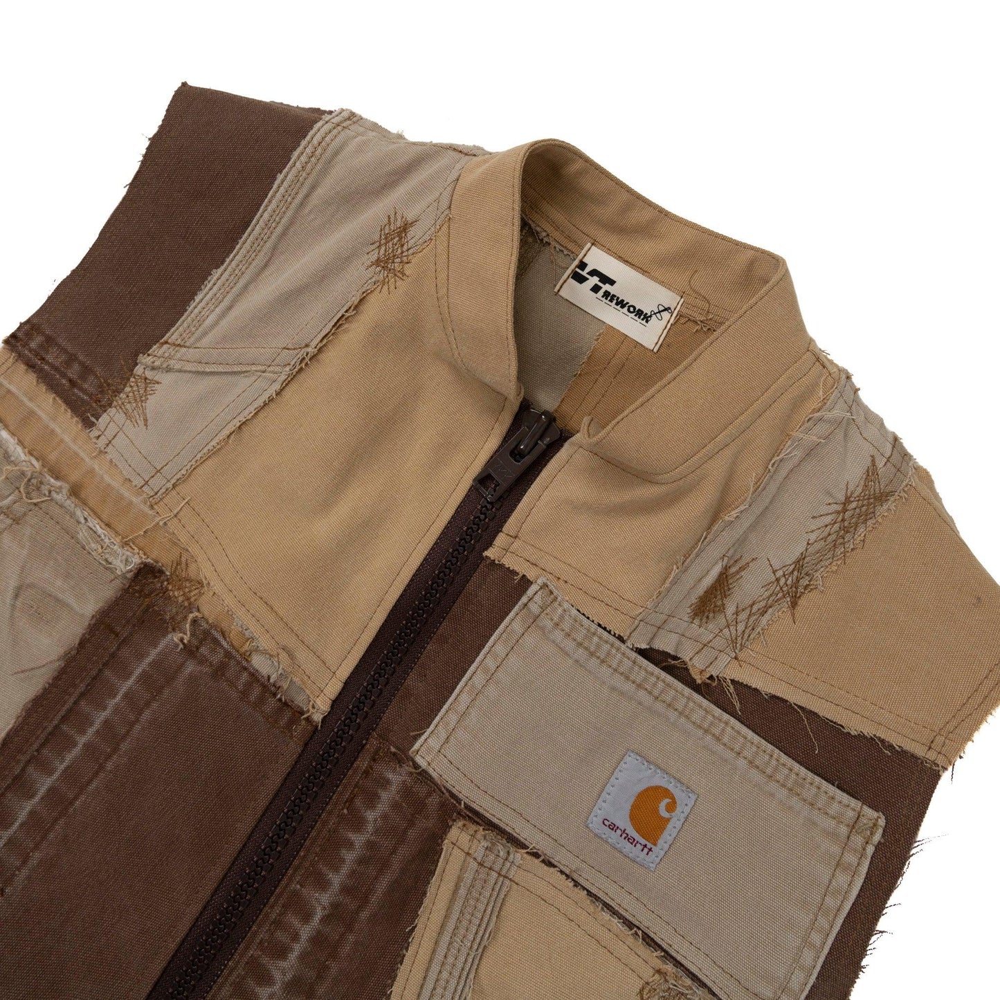 VT Rework: VT x Carhartt Patchwork Vest - Known Source