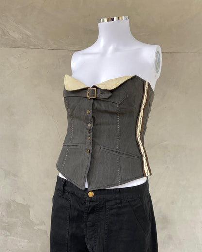 MARITHE FRANCOIS GIRBAUD MFG CORSET TOP - M - Known Source