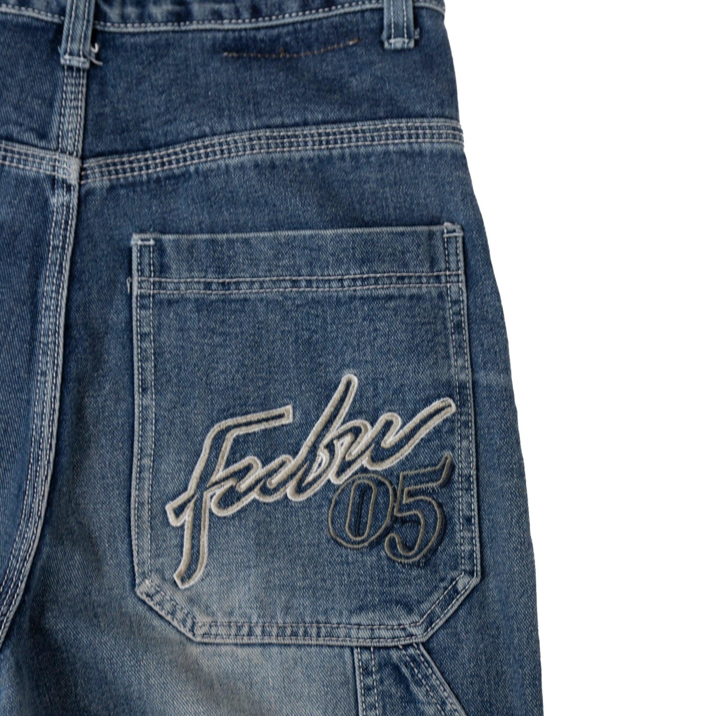 Fubu 05 Embroidered Cargo Jeans
