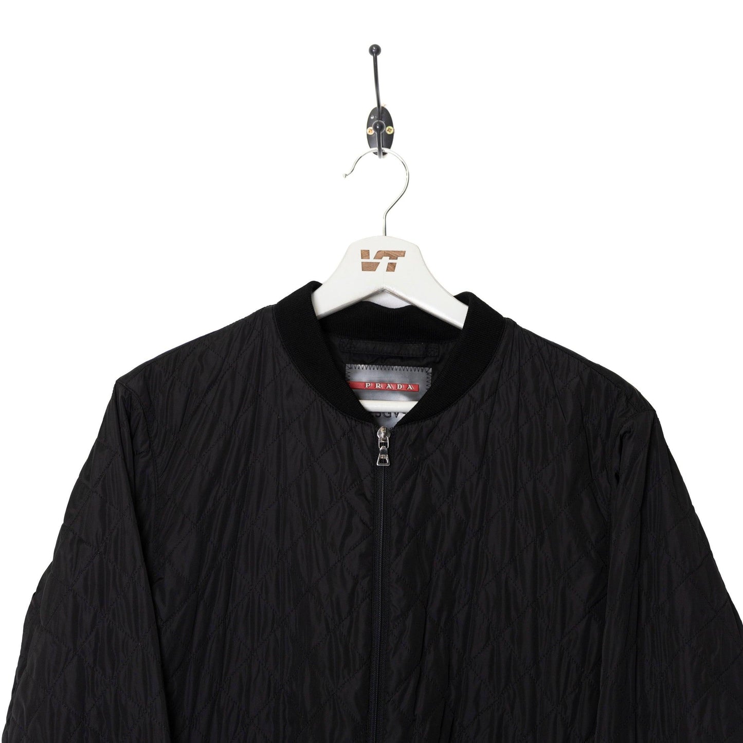 Prada Blackout Quilted Bomber Jacket - Known Source