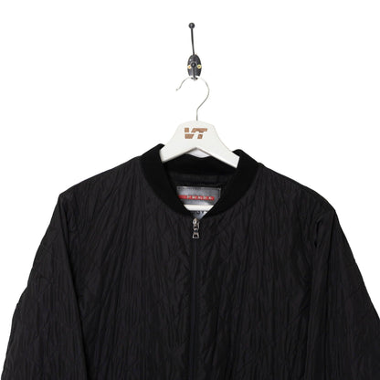 Prada Blackout Quilted Bomber Jacket - Known Source