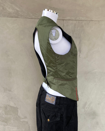 PRADA FW1999 2-IN-1 NYLON BACKLESS VEST & BAG - Known Source