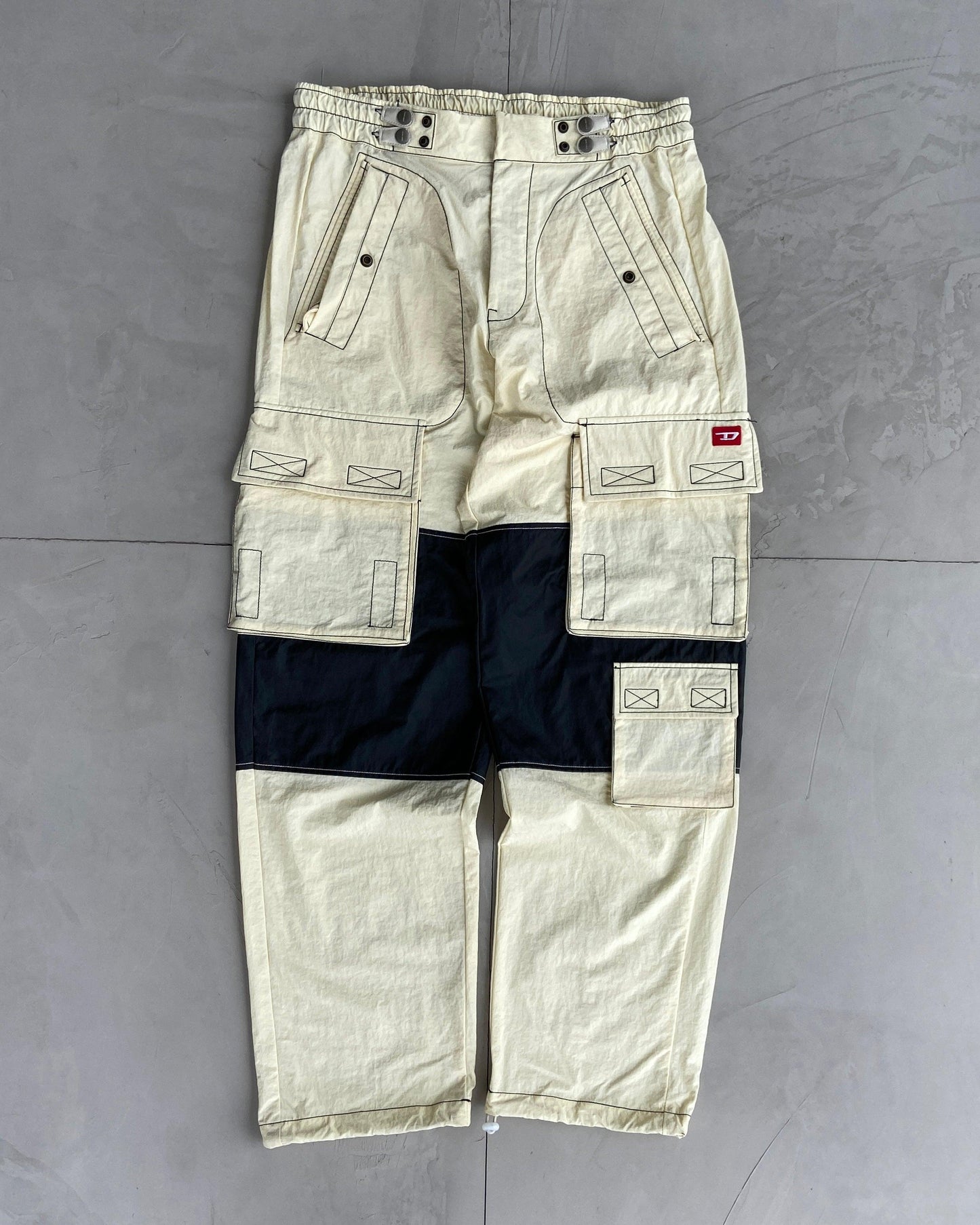 DIESEL AW22 NYLON CARGO TROUSERS - W32" - Known Source