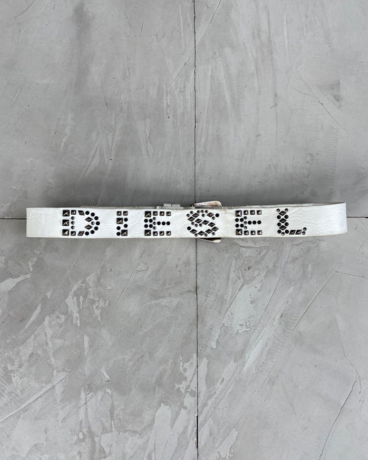 DIESEL 2000'S LEATHER STUDDED BELT - Known Source