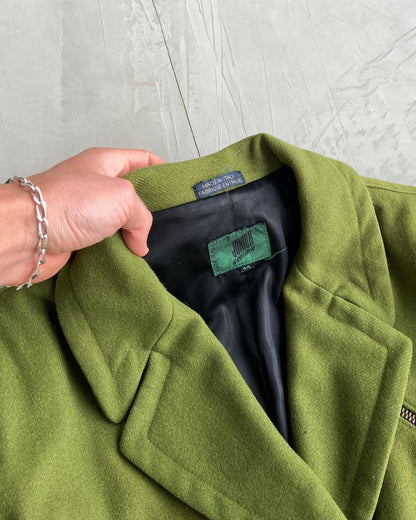 GAULTIER 'JUNIOR' JPG CROPPED GREEN JACKET - M - Known Source