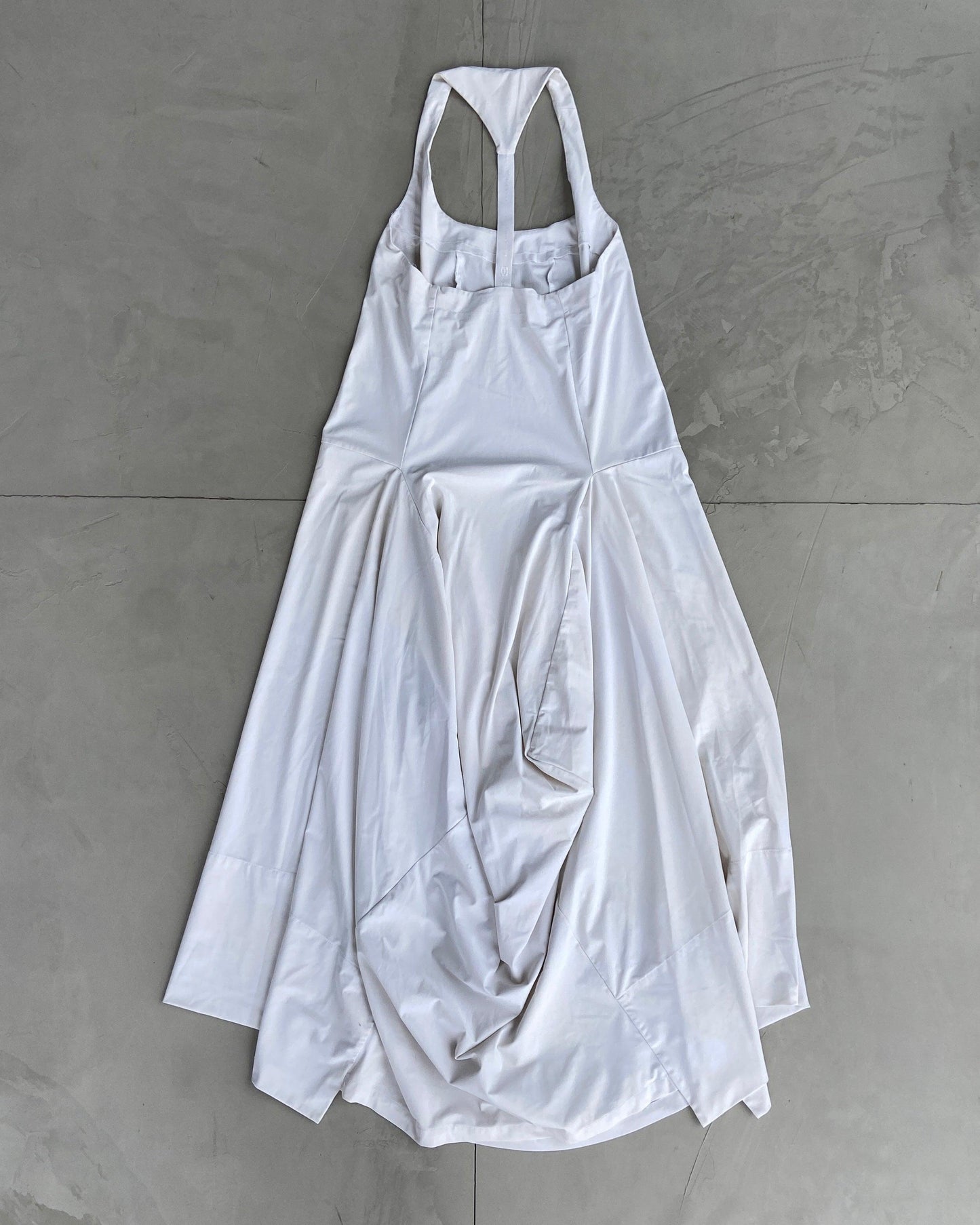 MARITHE FRANCOIS GIRBAUD MFG WHITE TRIANGLE DRESS - M - Known Source