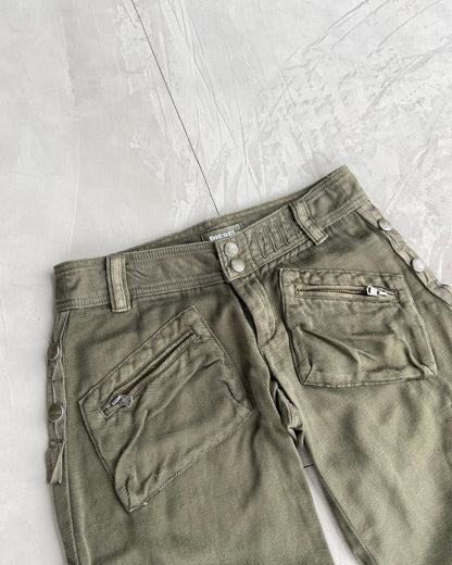 DIESEL 90'S CARGO CAPRIS 3/4 LENGTH TROUSERS - S - Known Source