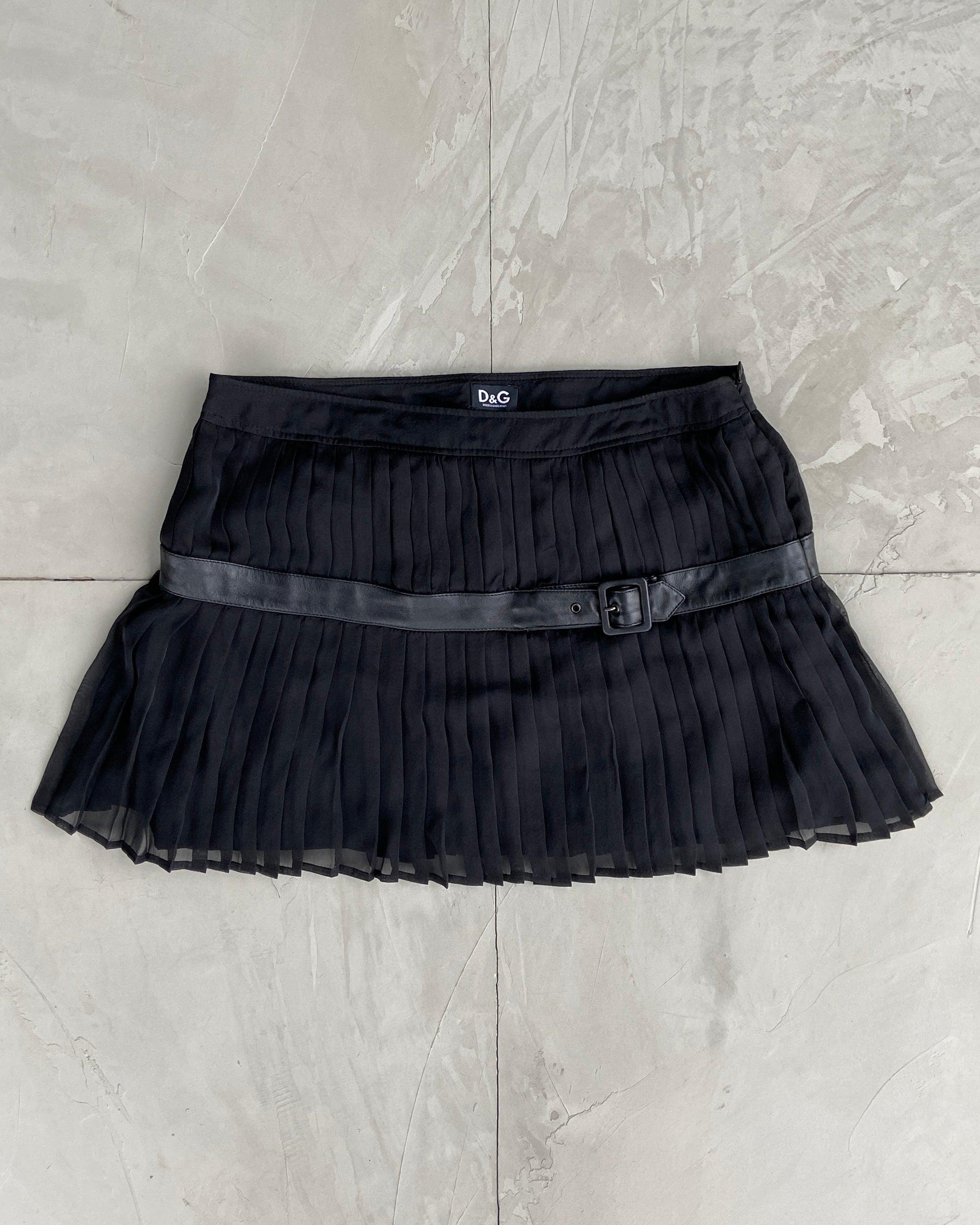 DOLCE & GABBANA D&G BUCKLE MINI SKIRT - M - Known Source