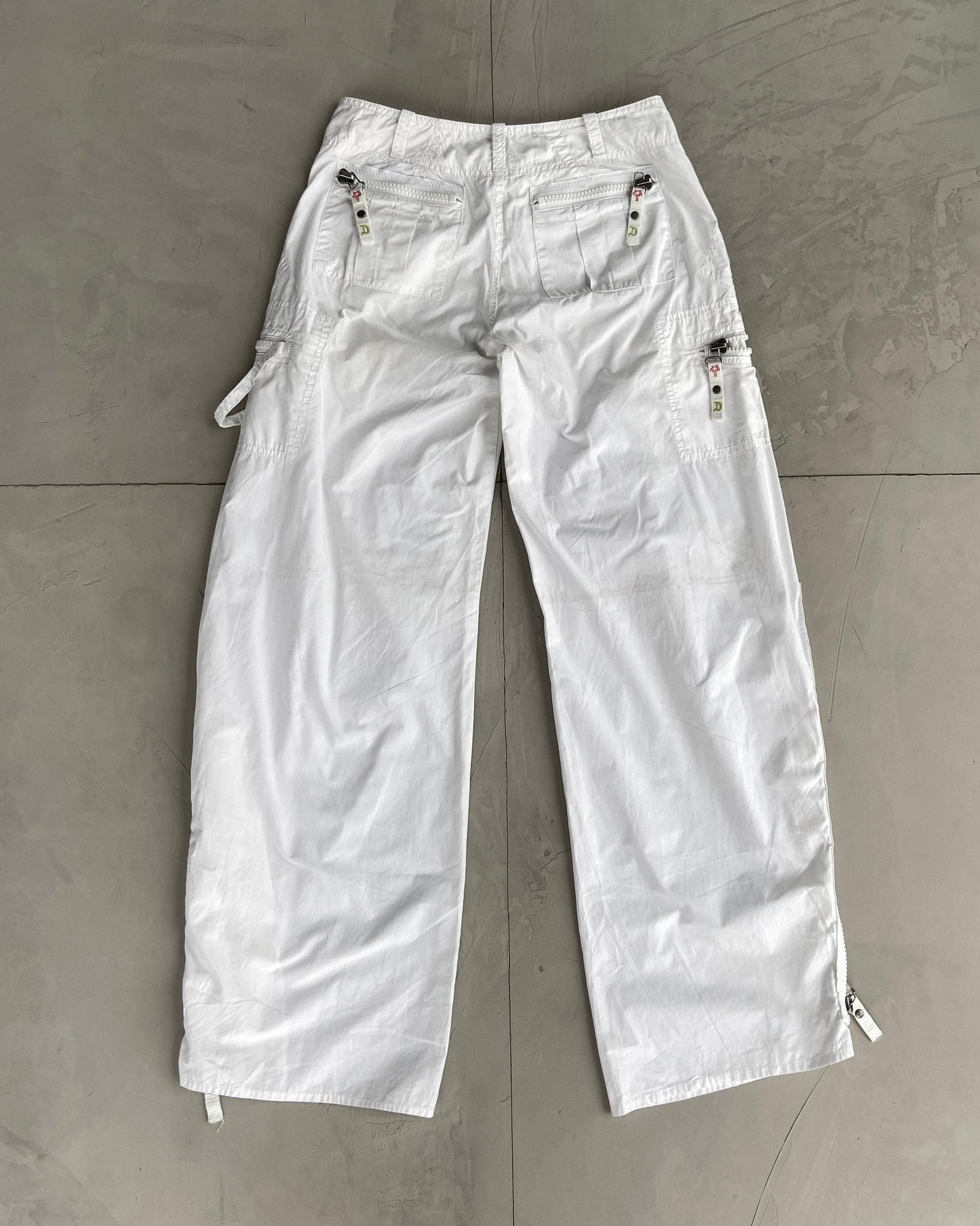 DIESEL 2000'S WHITE CARGO TROUSERS - W28 - Known Source