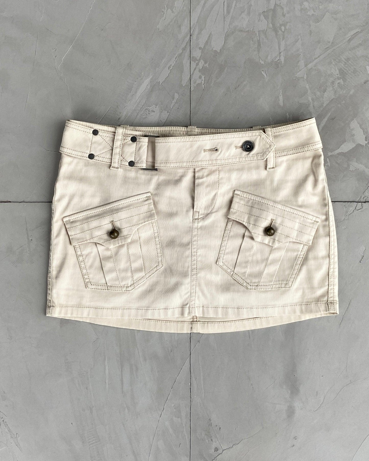 DIESEL 2000'S CORD WRAP CARGO MINI SKIRT - S/M - Known Source