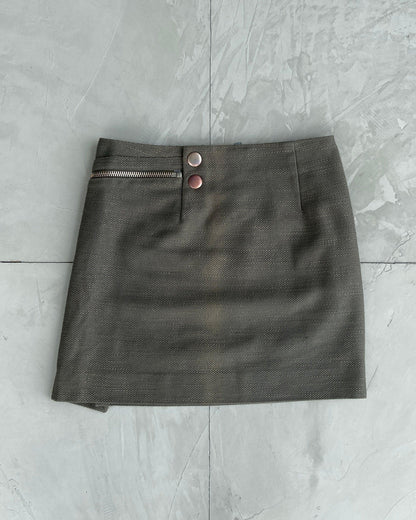 COP COPINE GREEN ZIPPER SKIRT - S/M - Known Source