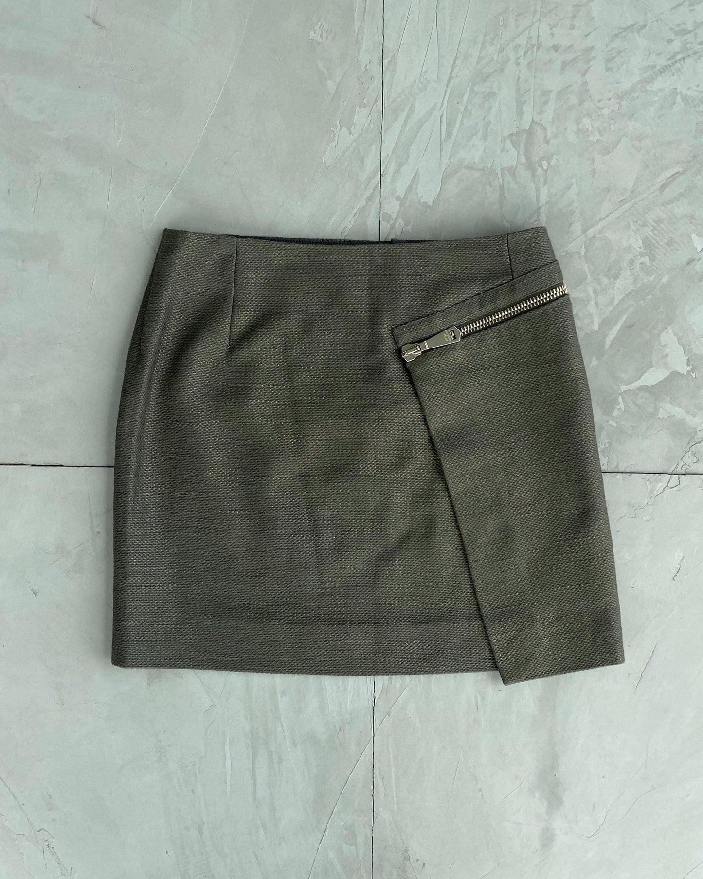 COP COPINE GREEN ZIPPER SKIRT - S/M - Known Source