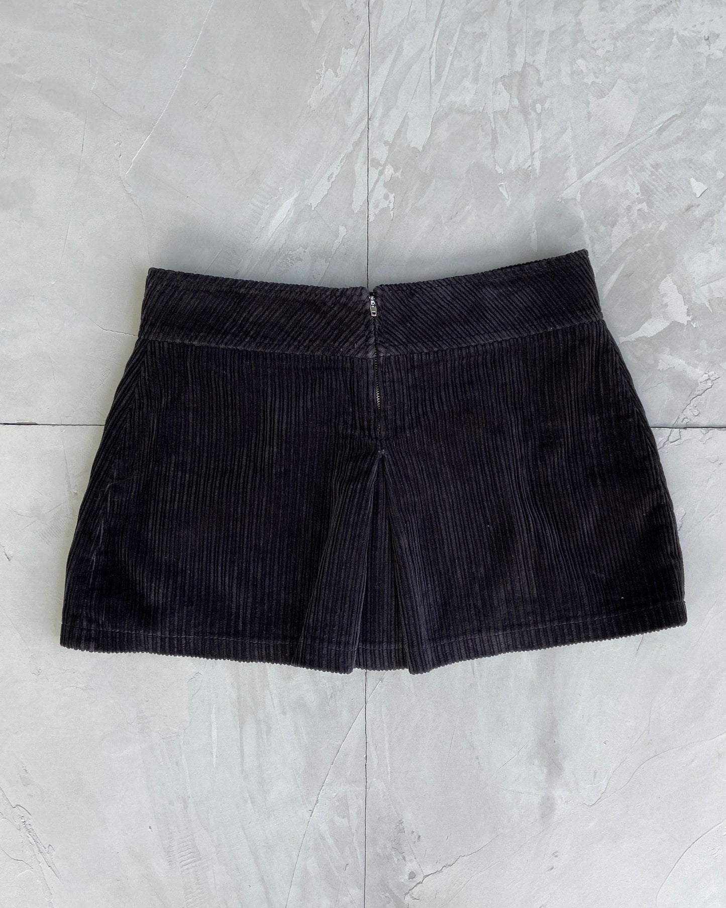 MISS SIXTY 2000'S JUMBO CORD MINI SKIRT - S - Known Source