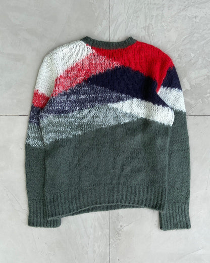 DIESEL 2000'S MOHAIR INTARSIA KNIT SWEATSHIRT - M - Known Source