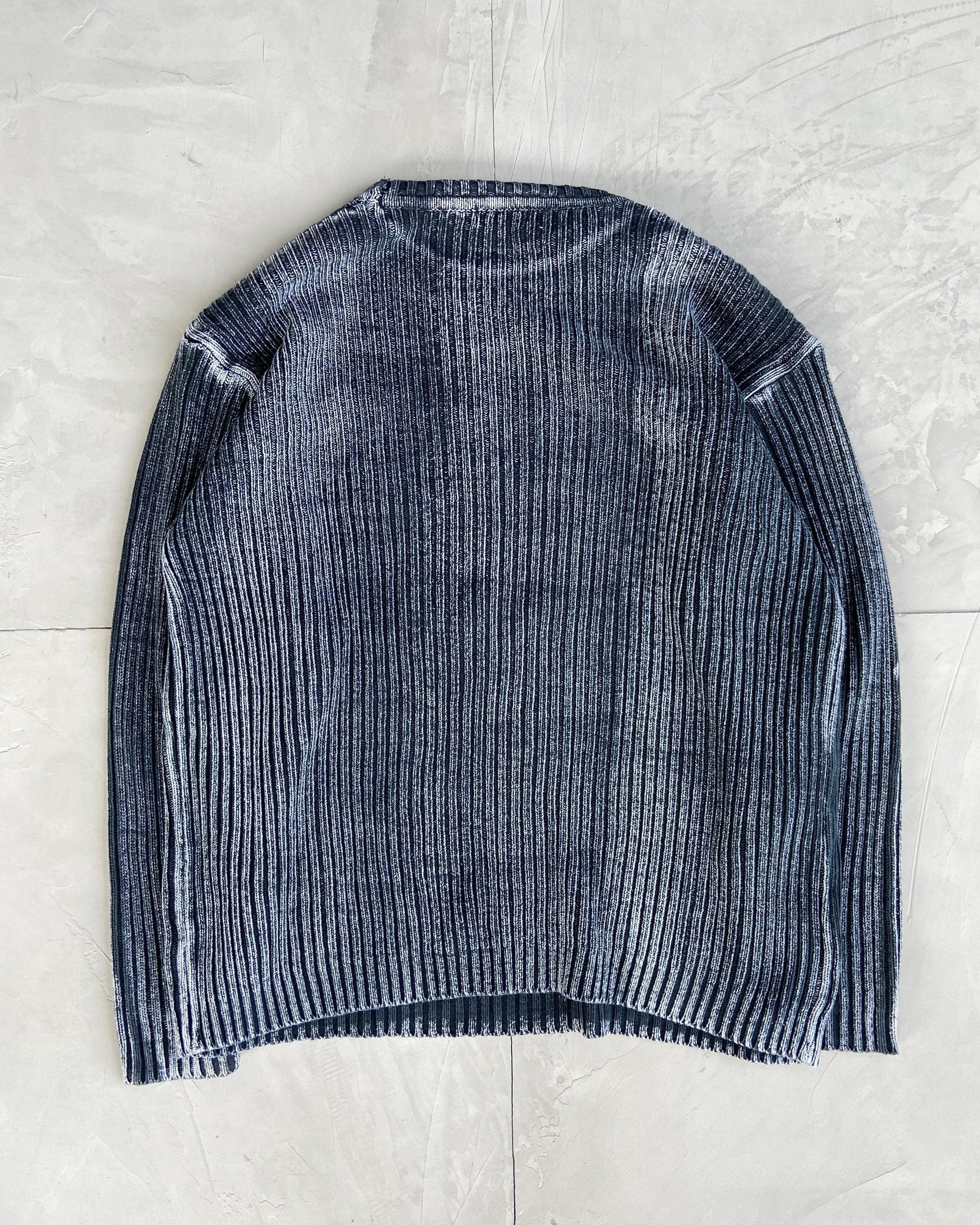 DIESEL ACID RIBBED KNIT SWEATSHIRT - XXL - Known Source