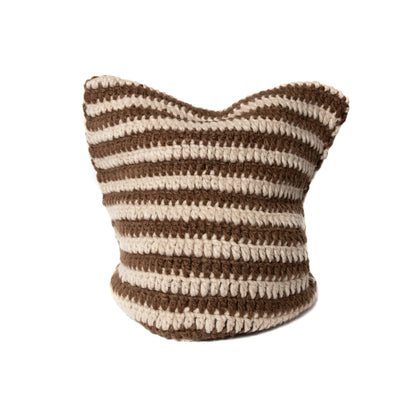 Striped Crochet Brown Beanies - Known Source