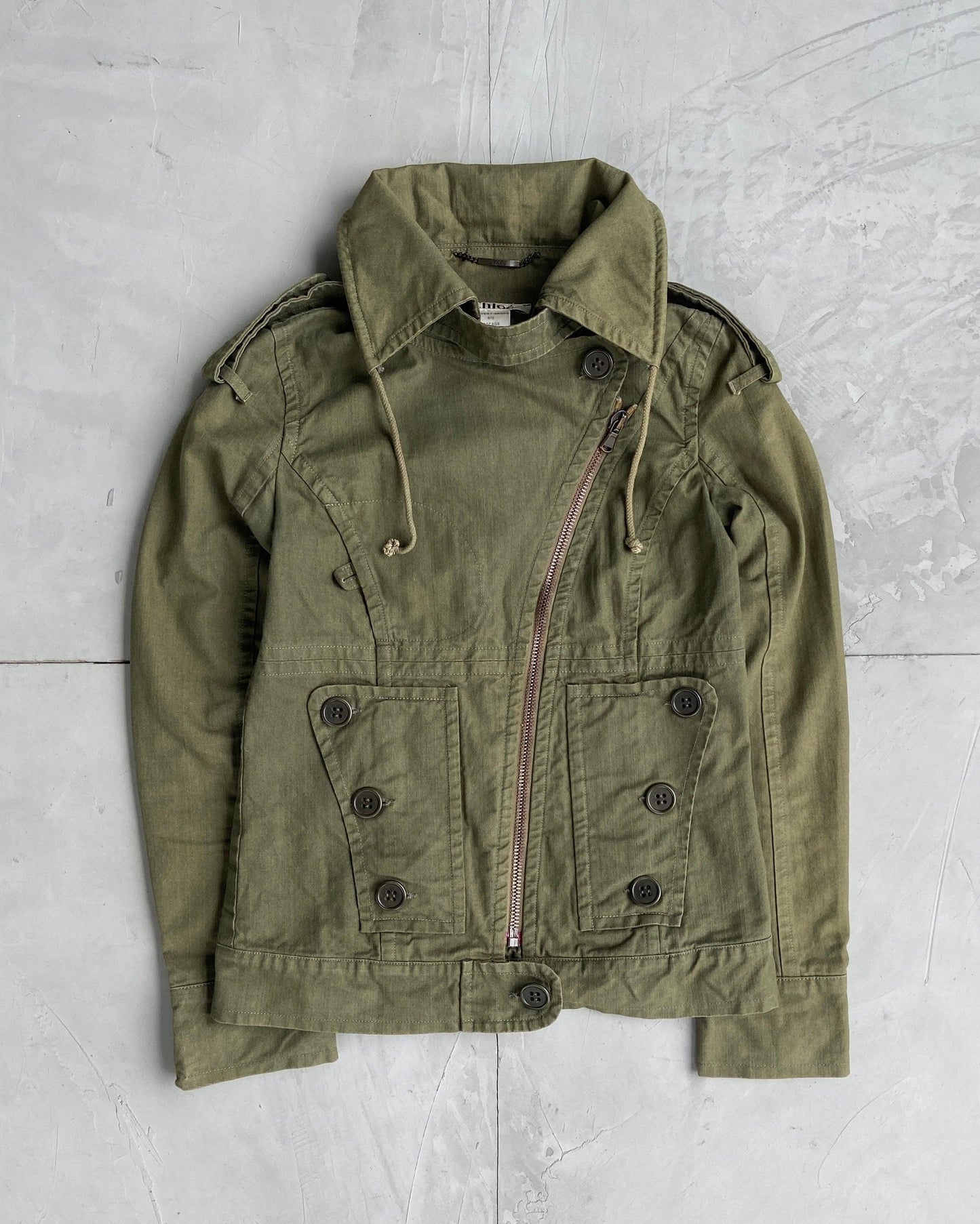 CHLOE 90'S MILITARY ASYMMETRIC JACKET - S/M - Known Source