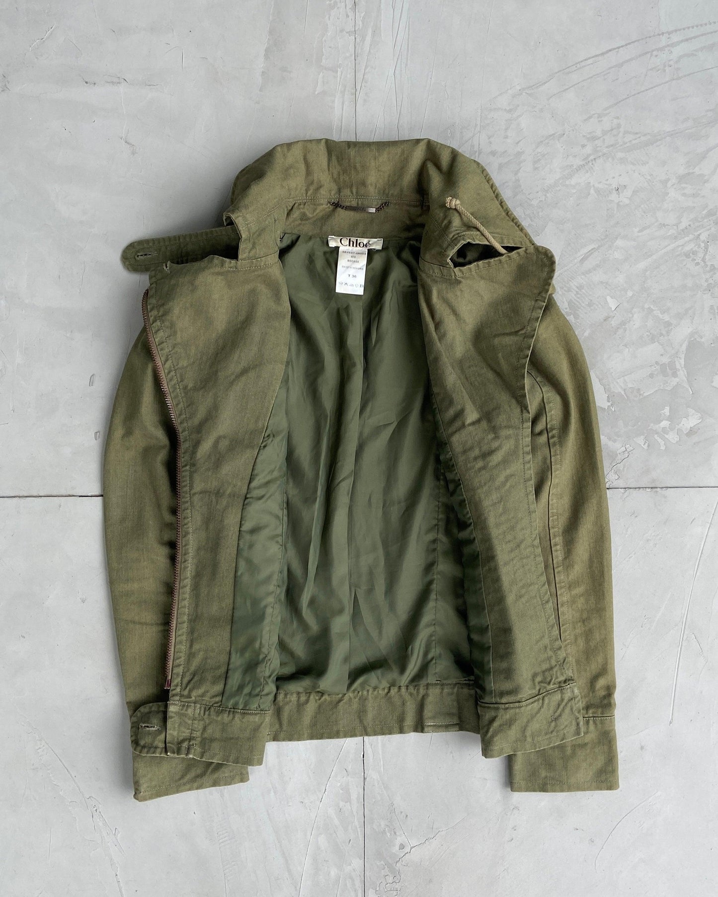 CHLOE 90'S MILITARY ASYMMETRIC JACKET - S/M - Known Source