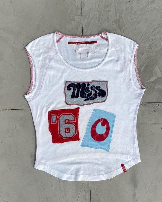 MISS SIXTY RACER STYLE VEST TOP - M - Known Source