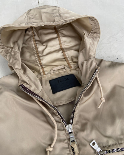 PRADA NYLON HOODED CARGO JACKET - M - Known Source