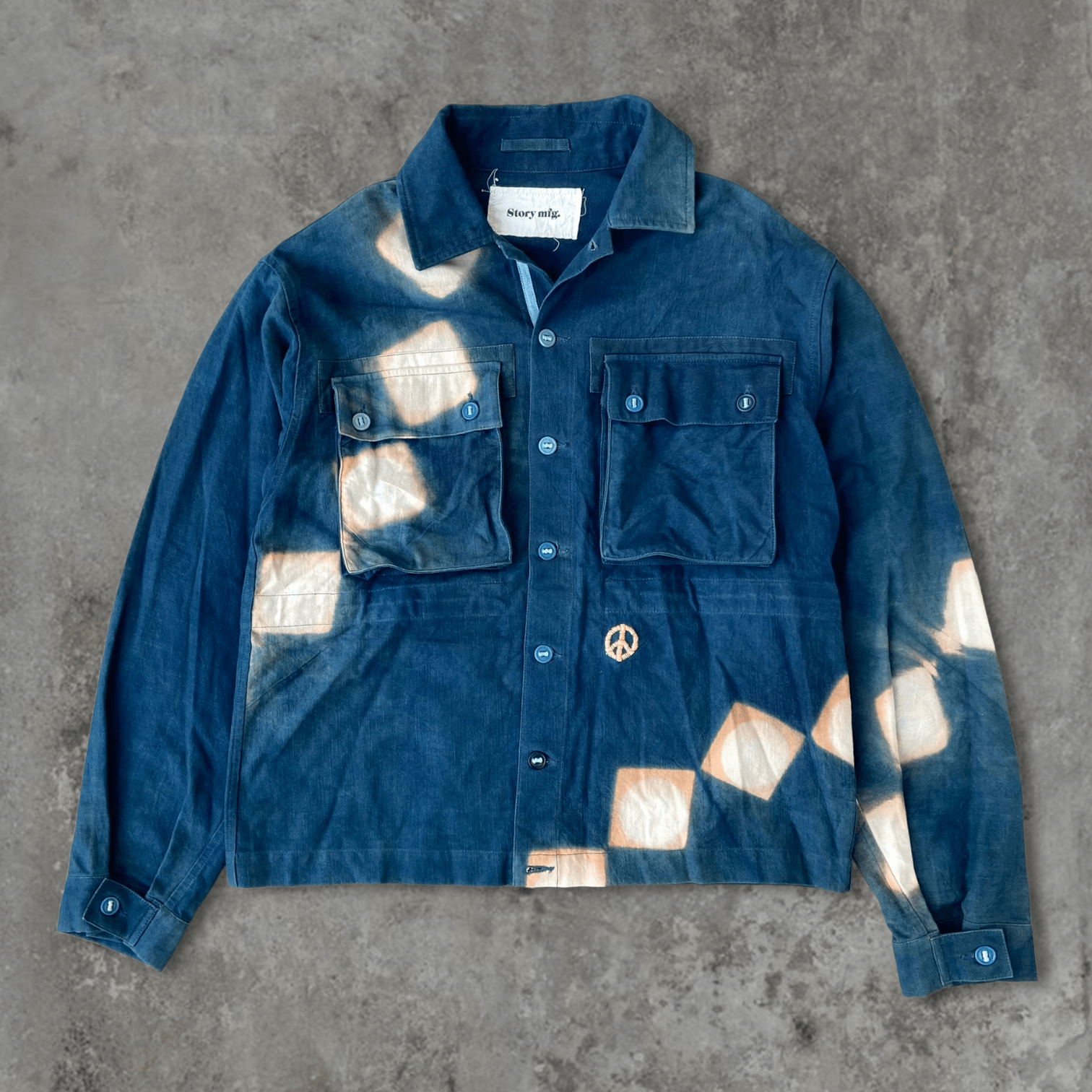 STORY MFG COTTON OVERSHIRT JACKET - M - Known Source