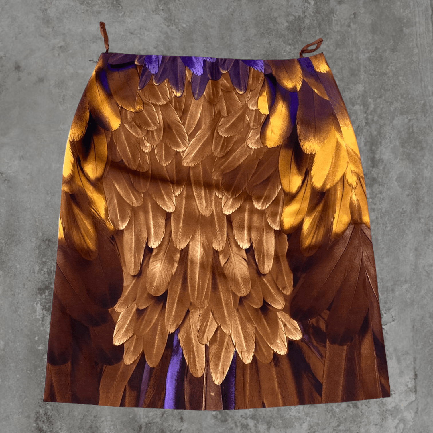 SS05 PRADA SILK FEATHER SKIRT - S - Known Source