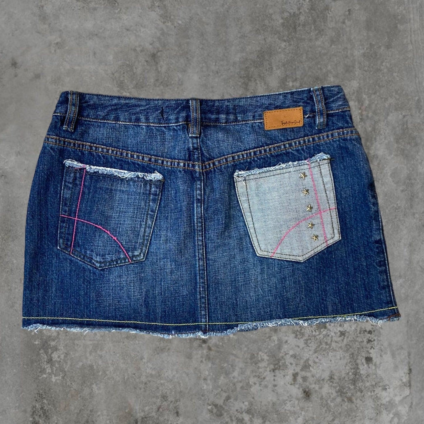 DENIM MINI SKIRT - M - Known Source