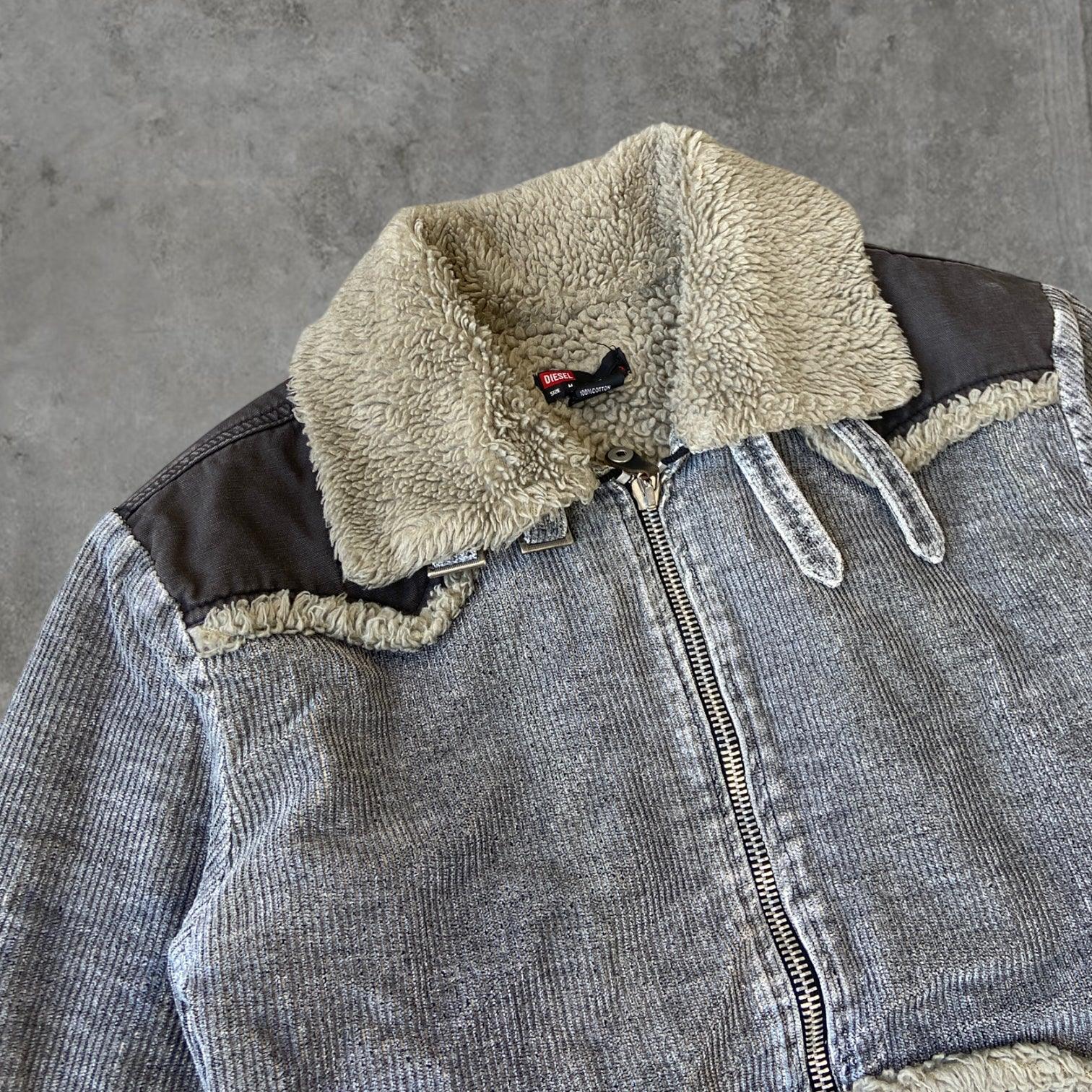 DIESEL CORD & FLEECE JACKET - M - Known Source