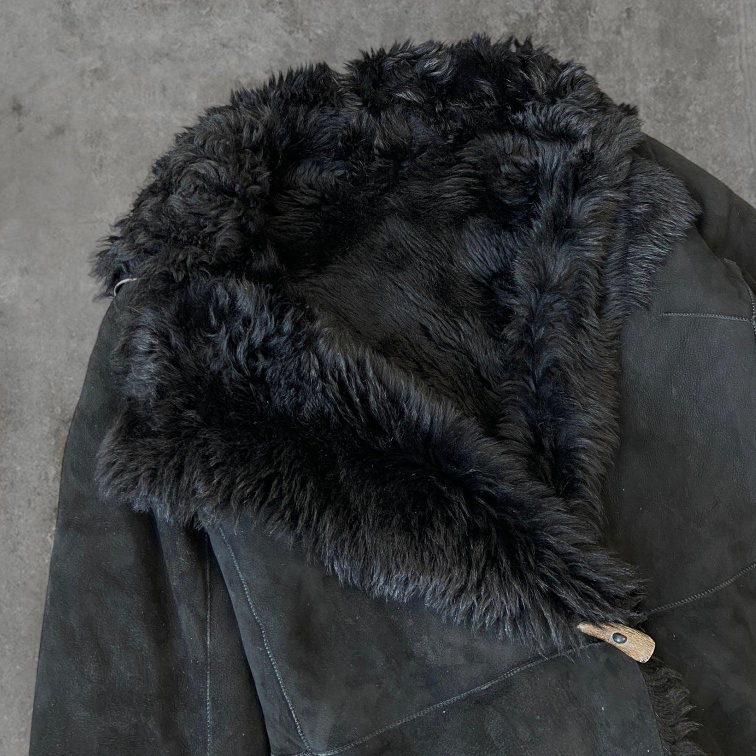 PLEIN SUD LEATHER & FUR COAT - M - Known Source