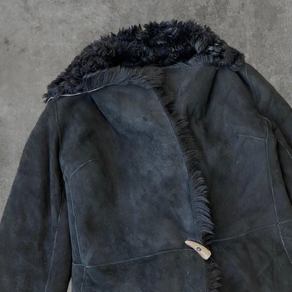 PLEIN SUD LEATHER & FUR COAT - M - Known Source