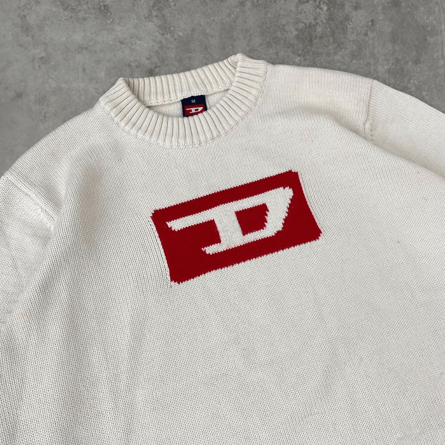 DIESEL 'D' KNIT SWEATSHIRT - M/L - Known Source