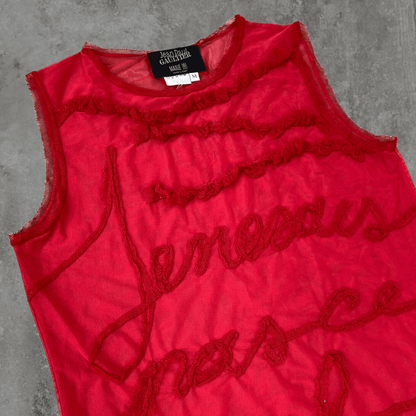 JEAN PAUL GAULTIER MAILLE FEMME MESH TANK TOP - M - Known Source